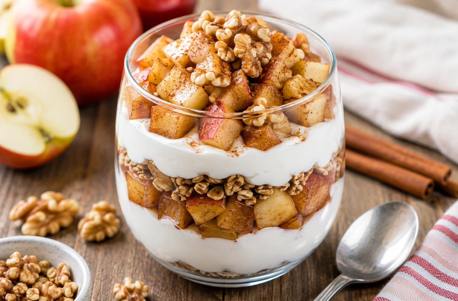 Apple Cinnamon Yogurt Parfait