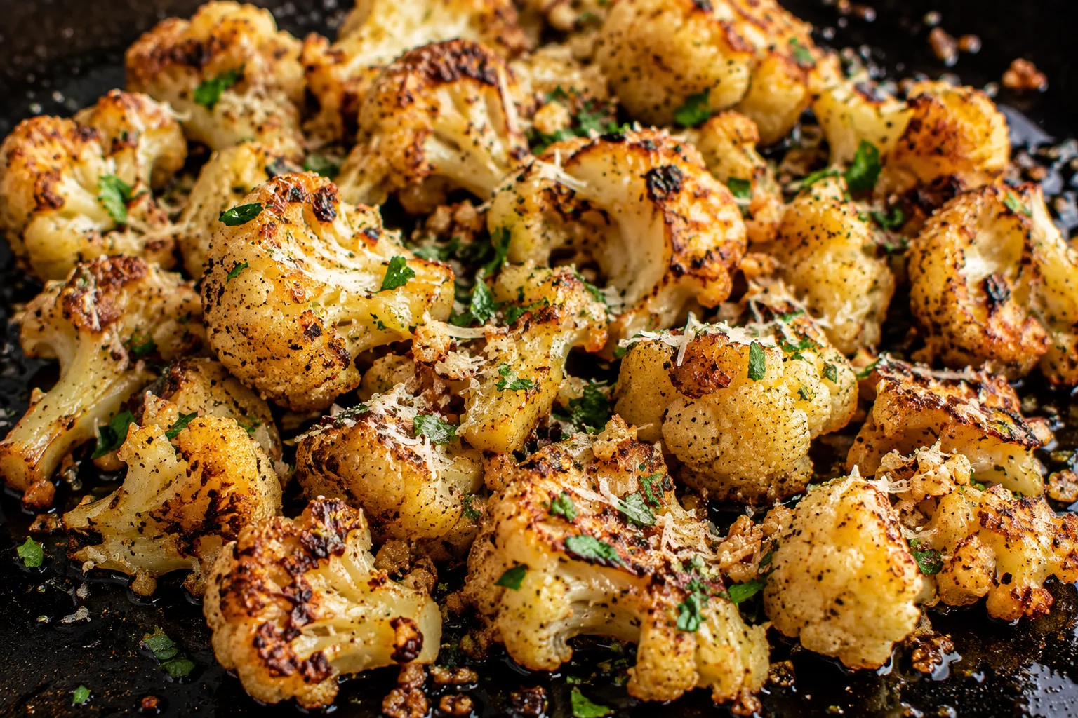 Blackstone Crispy Garlic-Parmesan Cauliflower