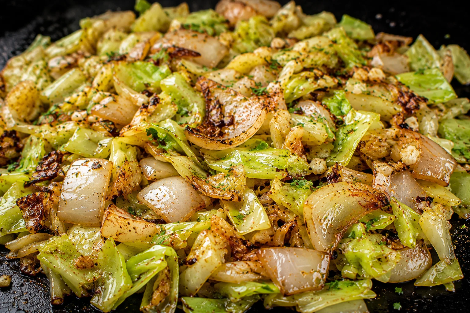Blackstone Garlic Cabbage & Onions