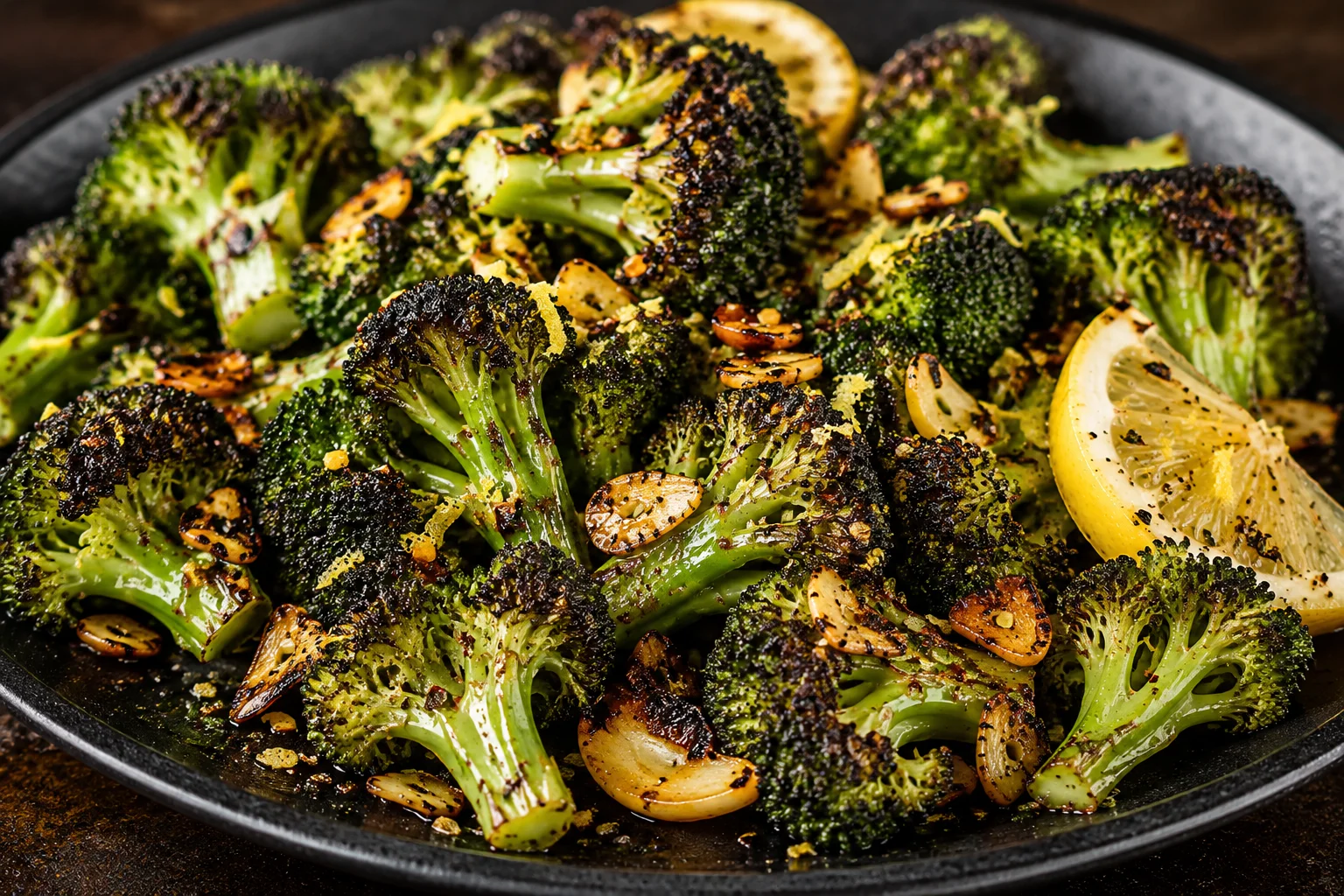 Charred Lemon-Parmesan Broccoli