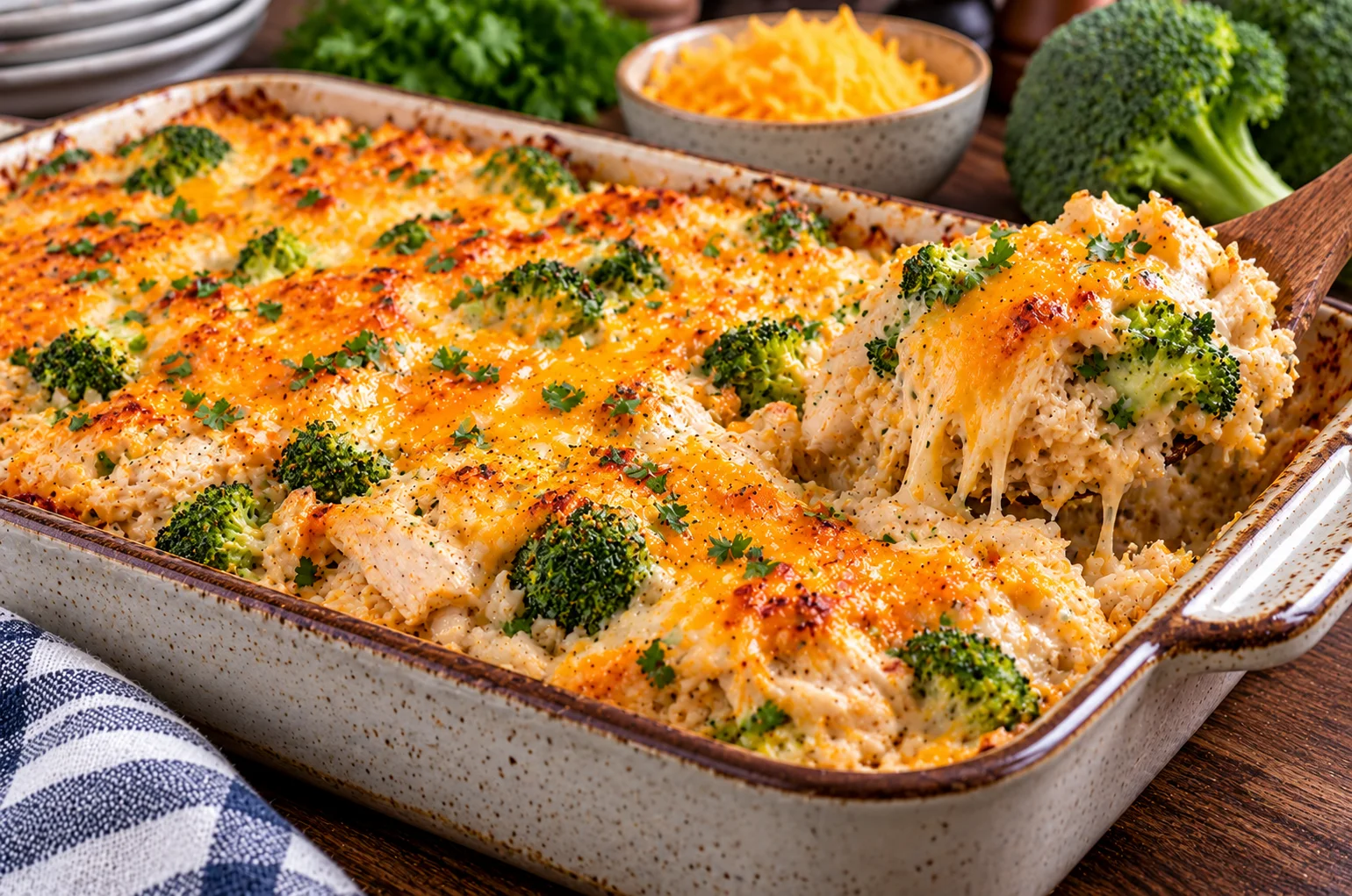 Chicken Broccoli & Rice Bake
