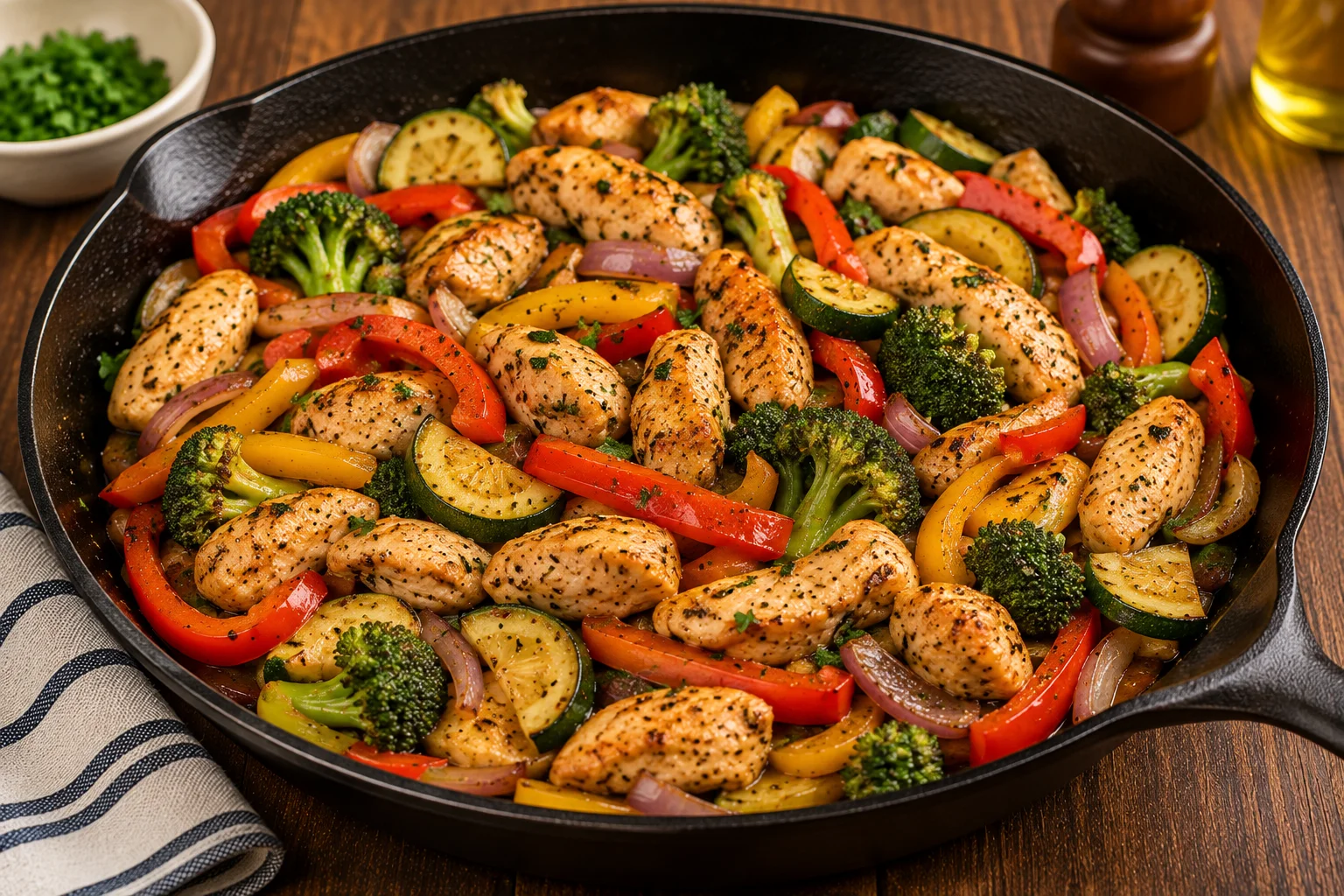 Chicken & Vegetable Skillet