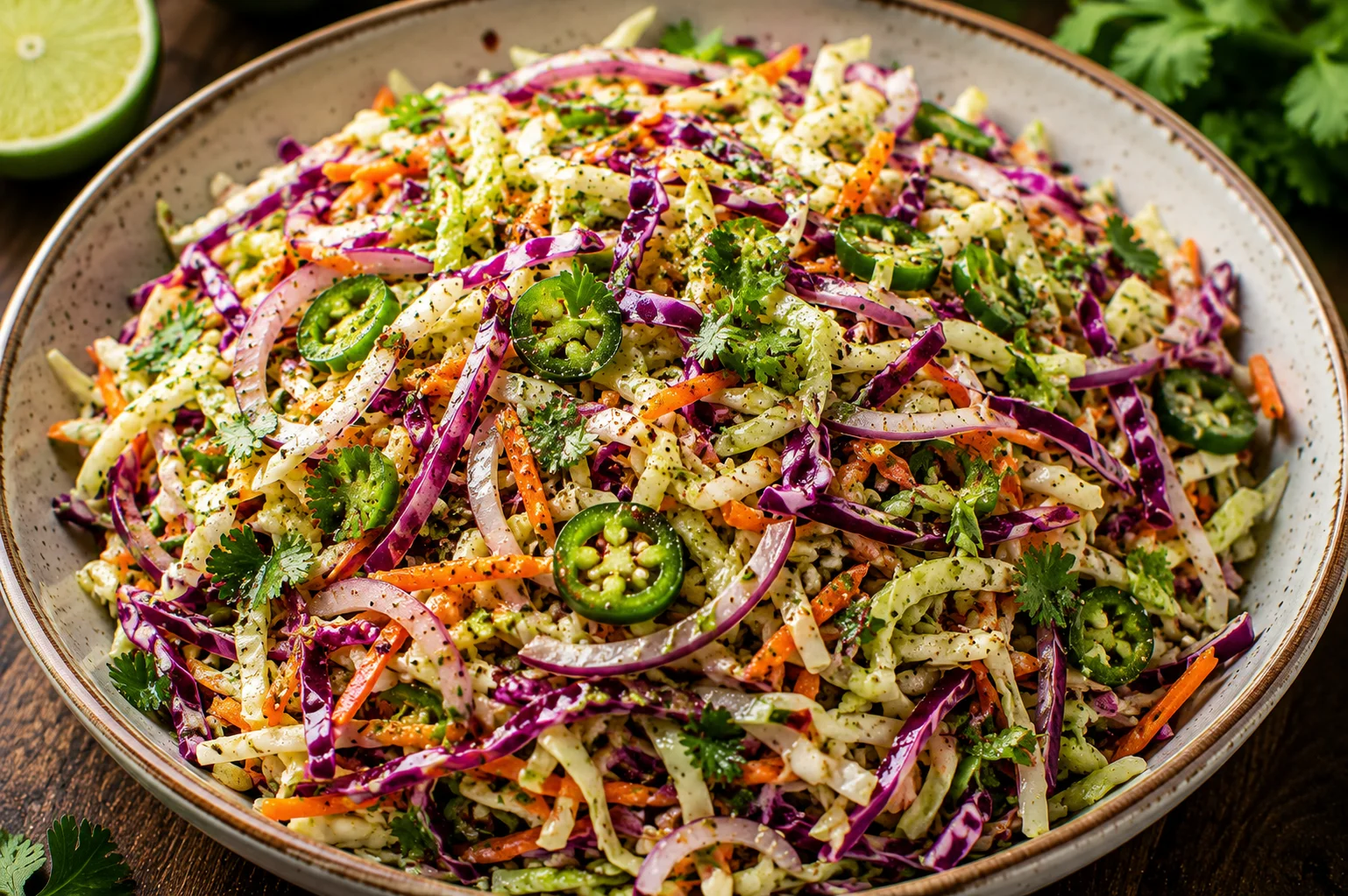 Cilantro-Lime Crunch Slaw