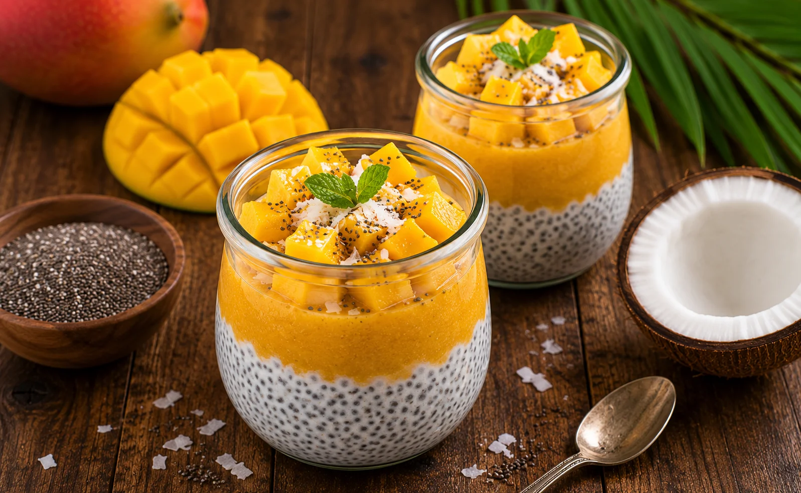 Coconut Mango Chia Pudding