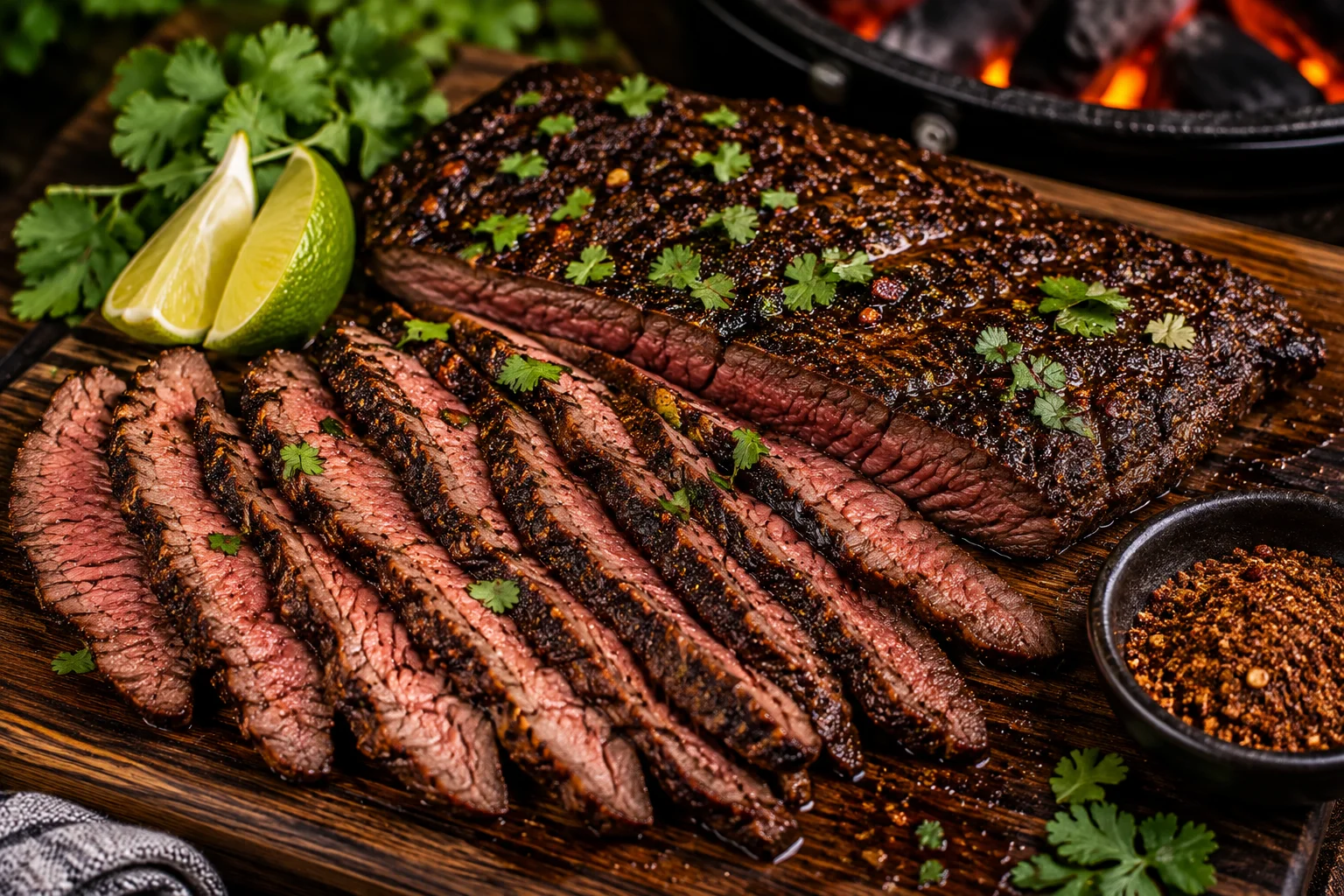 Coffee-Chili Grilled Flank Steak