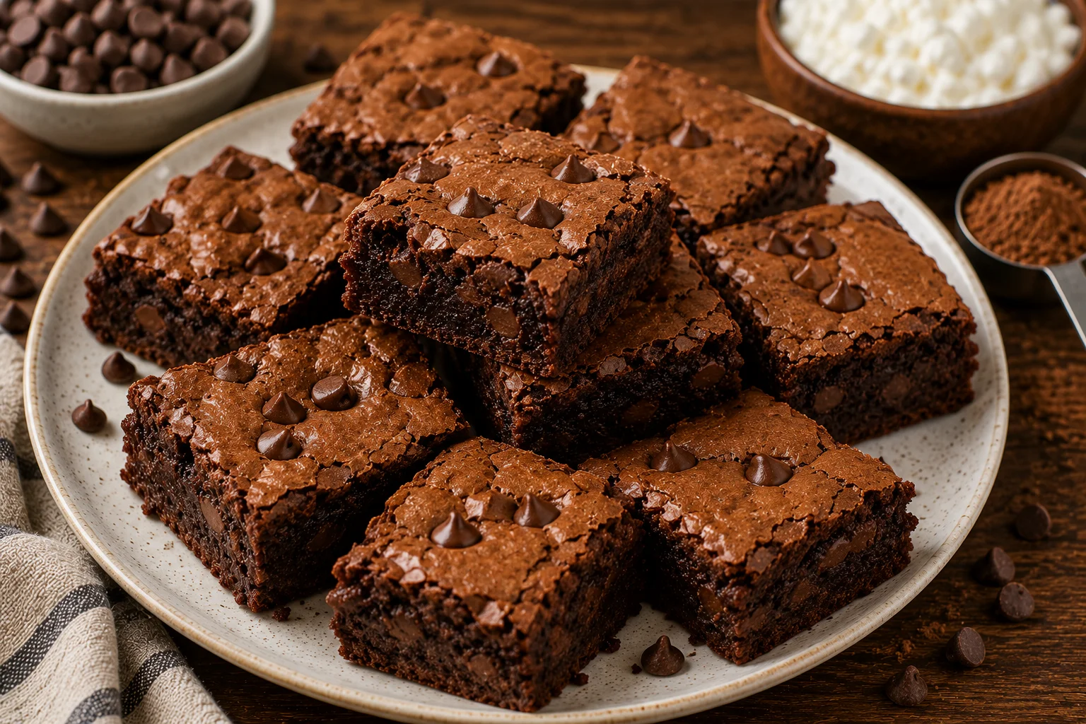 Fudgy Cottage Cheese Brownies