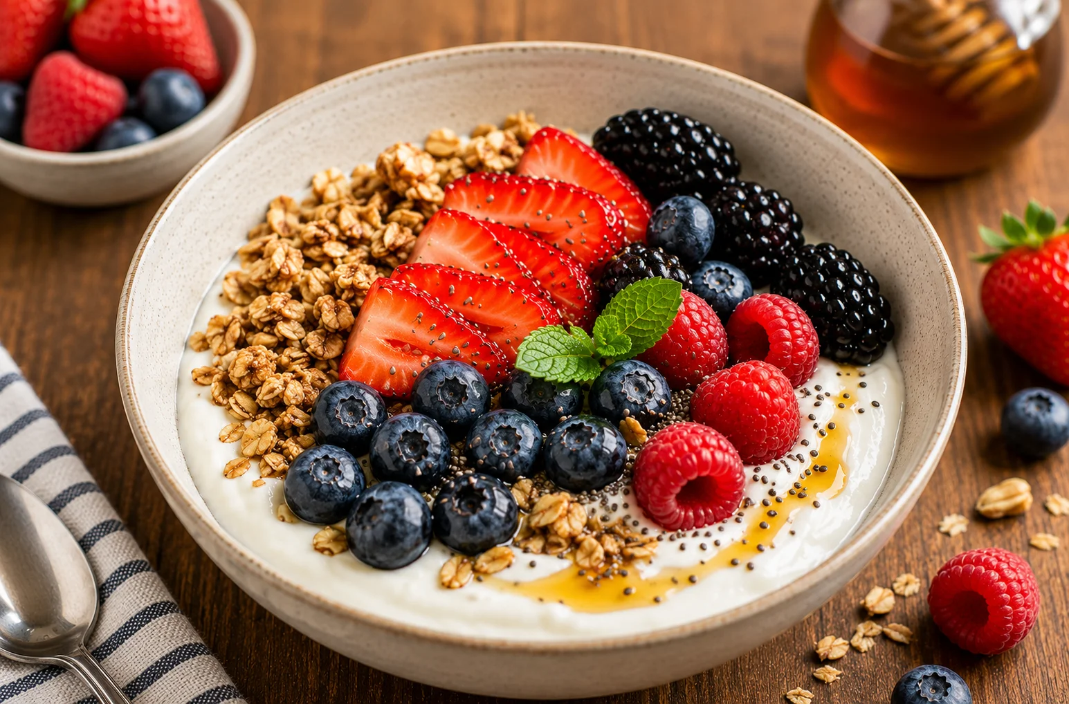 Greek Yogurt Berry Breakfast Bowl