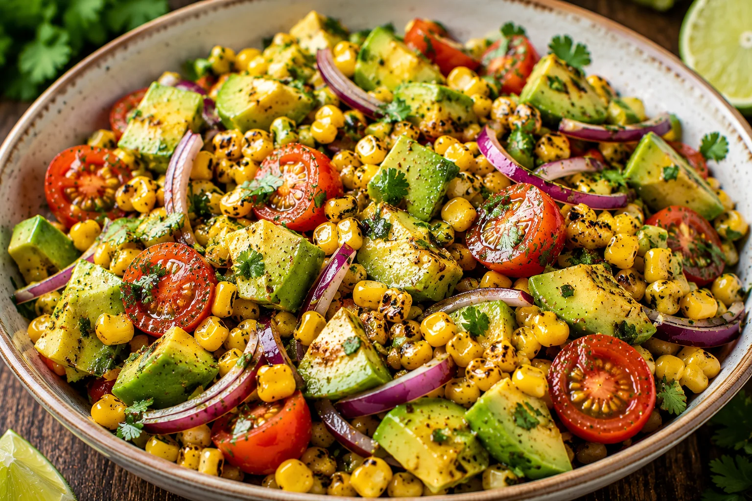 Grilled Corn & Avocado Salad