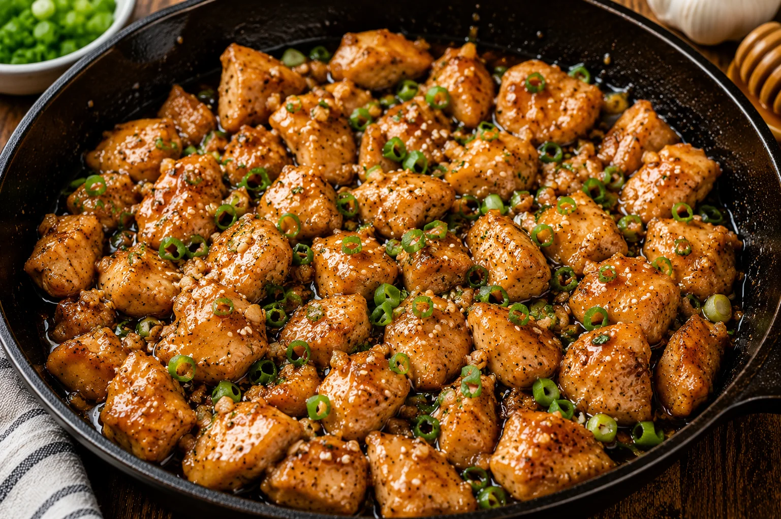 Honey Garlic Chicken Skillet