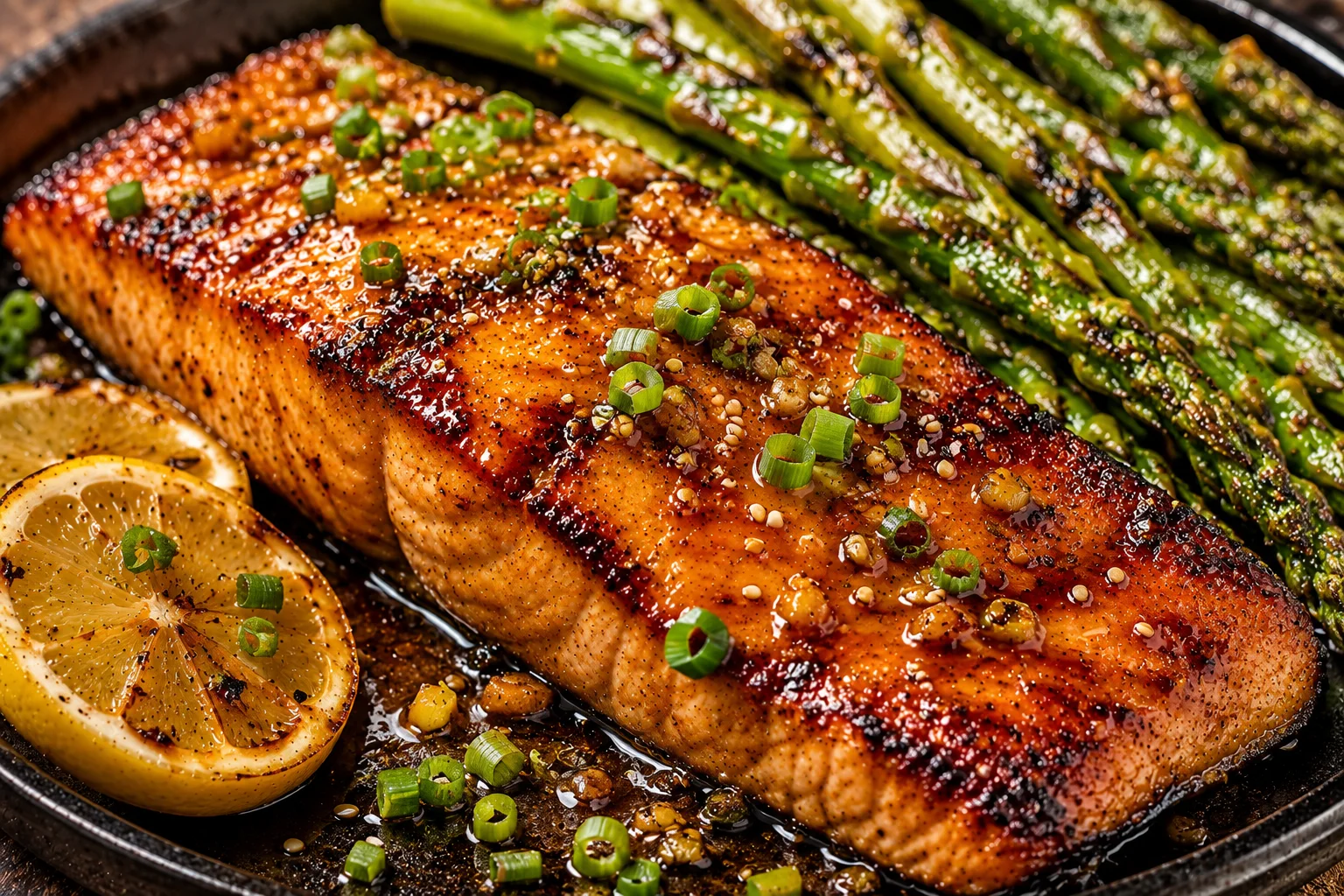 Honey Garlic Glazed Salmon