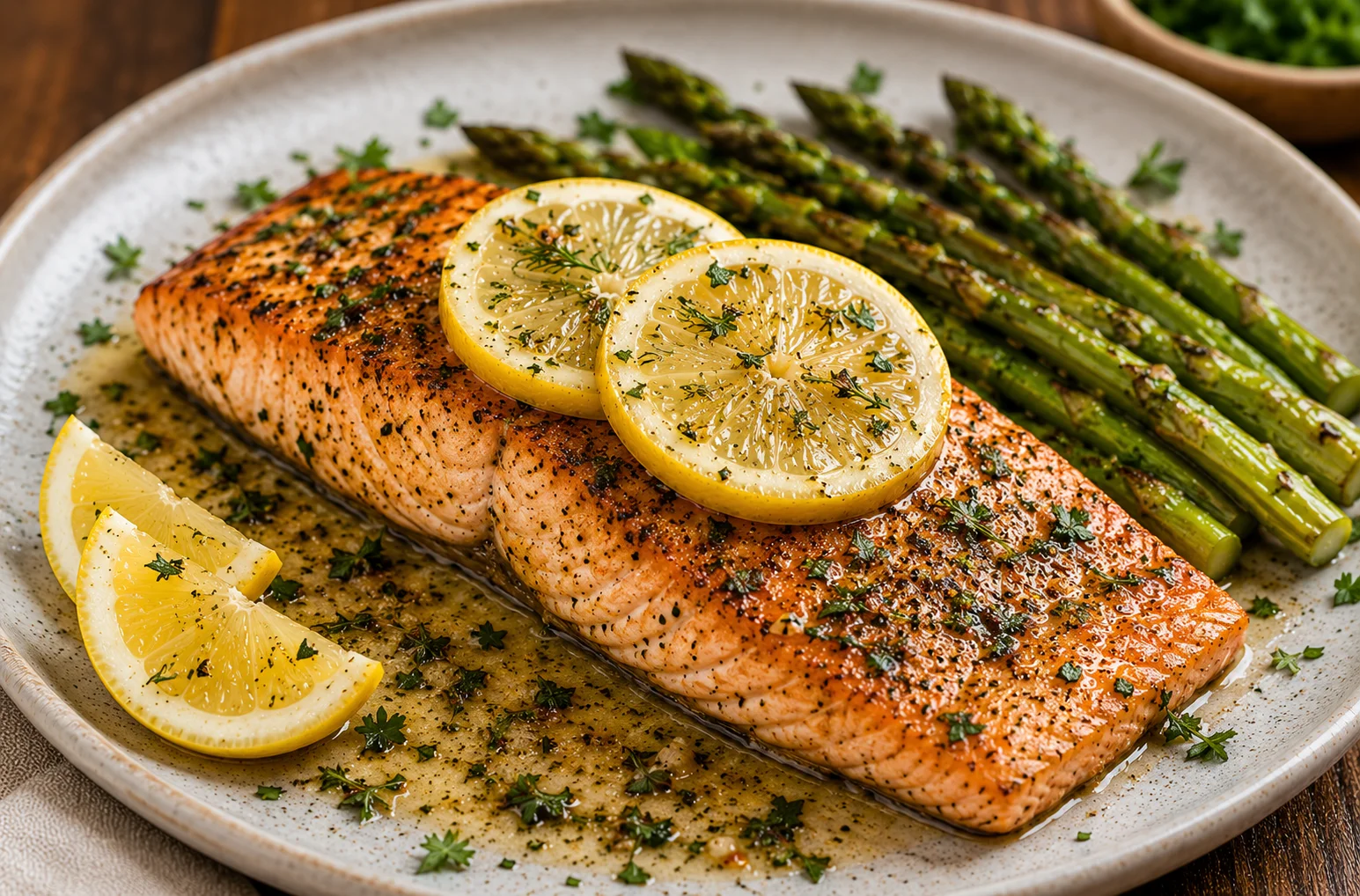 Lemon Herb Baked Salmon