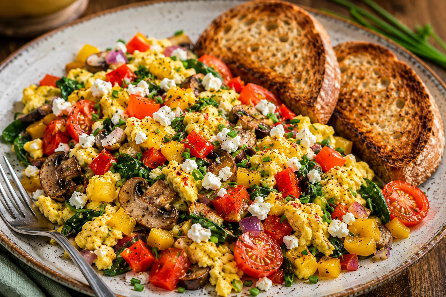 Loaded Veggie Breakfast Scramble