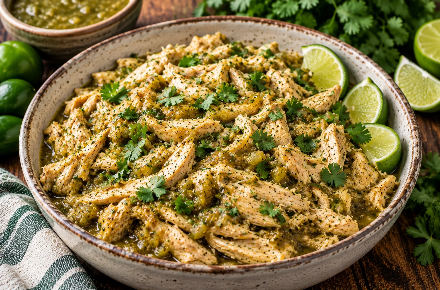 Slow Cooker Salsa Verde Chicken