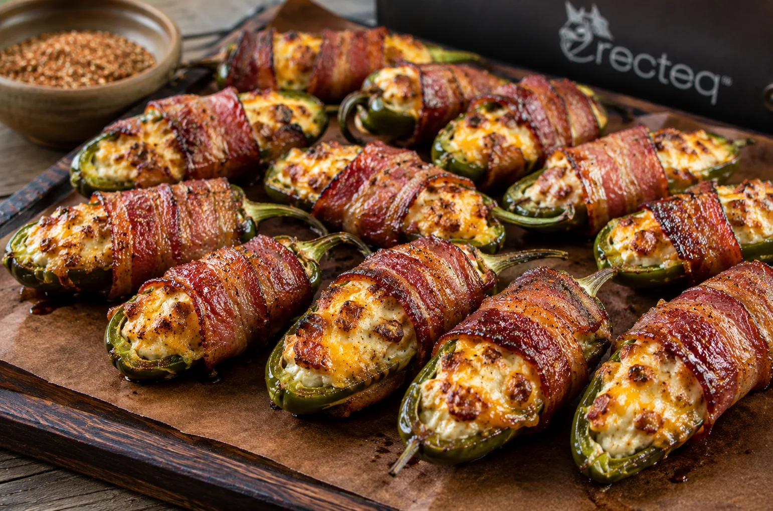Smoked Bacon-Wrapped Jalapeño Poppers