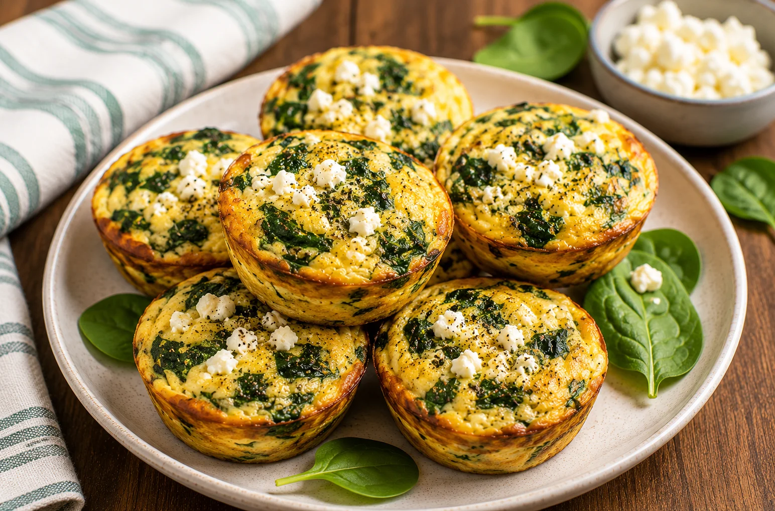 Spinach & Feta Egg Muffins